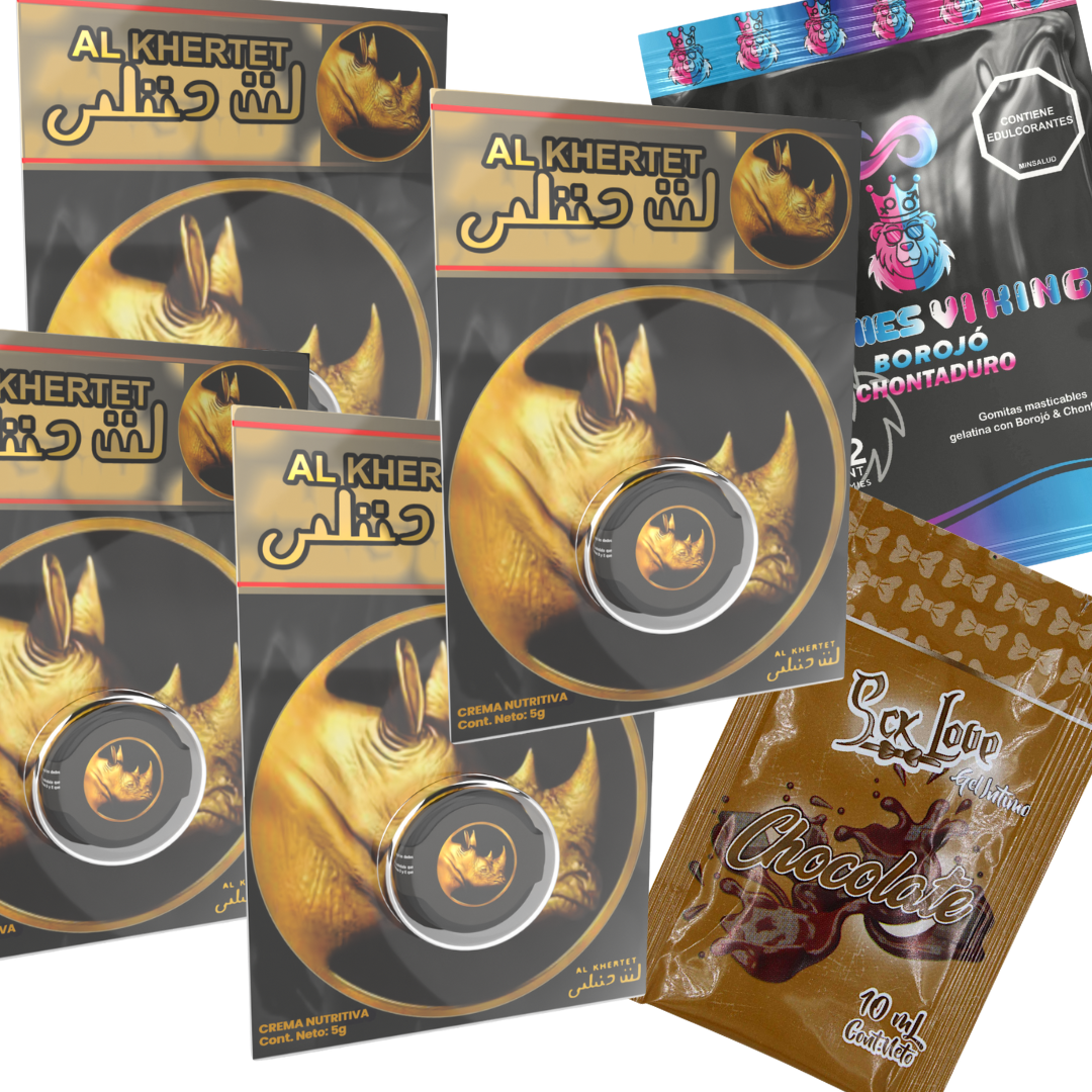 4 X Rhino Dorado Original + Obsequios