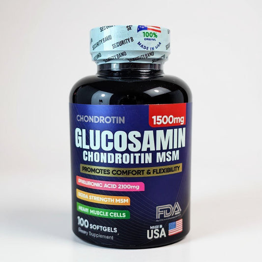 Glucosamina + Ácido Hialurónico | Máxima Potencia para Articulaciones Fuertes y Sin Dolor