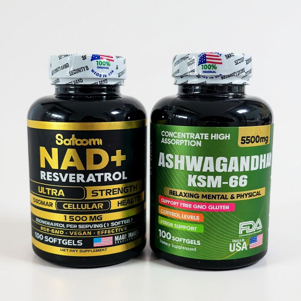 Combo Premium NAD+ y Ashwagandha KSM-66 Original USA