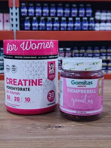 Combo Creatina For Women + Gomitas CurvyBell INVIMA