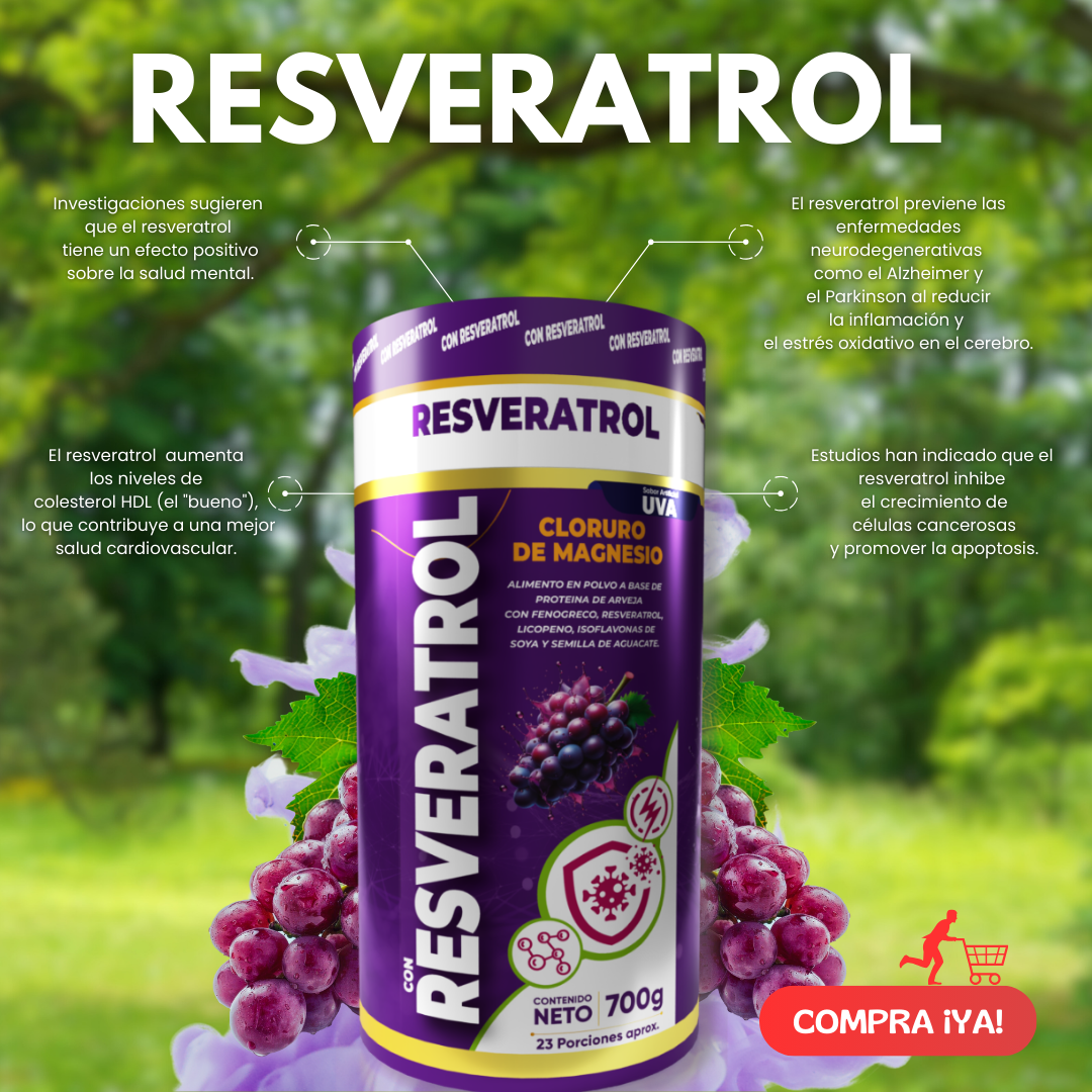 Resveratrol con Cloruro de Magnesio - Natural Health SAS