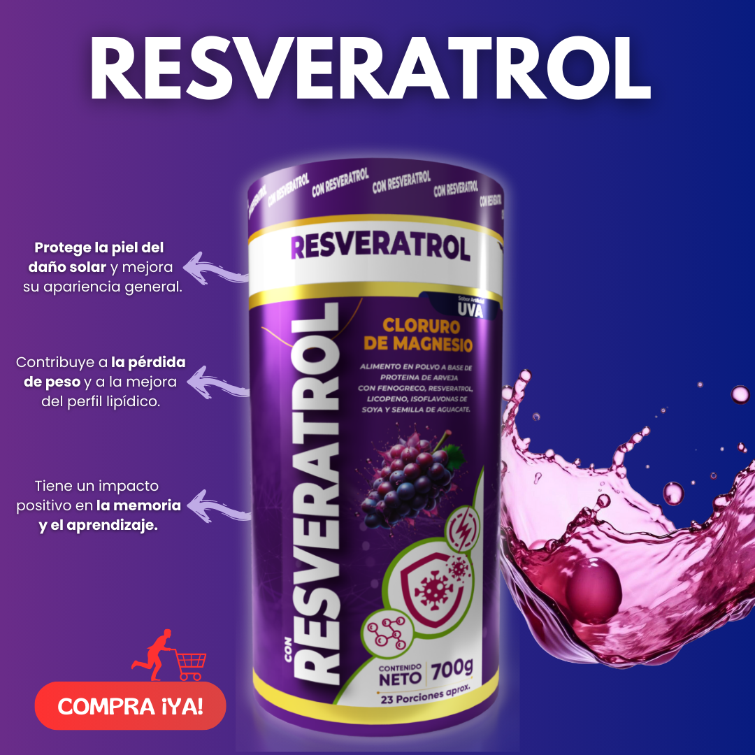 Resveratrol con Cloruro de Magnesio - Natural Health SAS