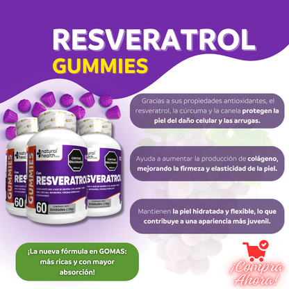 Gummies con Resveratrol - Natural Health SAS