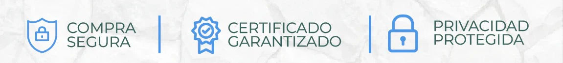 Compra segura · Certificado garantizado · Privacidad protegida